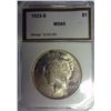 Image 1 : 1923-S PEACE DOLLAR SUPERB GEM BU, AMAZING WHITE BLAST