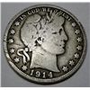 Image 1 : 1914 BARBER HALF DOLLAR VG++ RIM BUMP REV