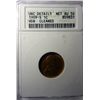 Image 1 : 1909-S-VDB LINCOLN ONE CENT ANACS UNC, LIGHT CLEANING, LOOKS MS63, RED.