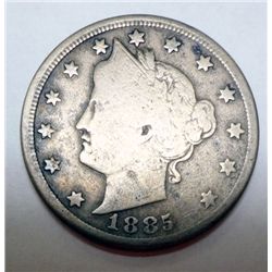 1885 LIBERTY NICKEL VG