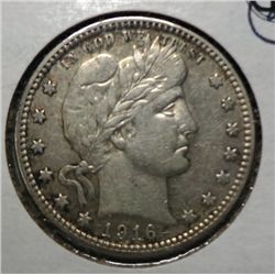 1916-D BARBER QUARTER ORIGINAL AU