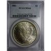 Image 1 : 1883 MORGAN DOLLAR PCGS MS 64