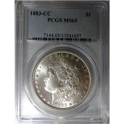 1883-CC MORGAN DOLLAR PCGS MS65 GEM!