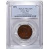 Image 1 : Large Cent 1854 Proof J-161 PCGS64 BN.Rarity 4 pattern and a known population
