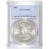 Image 1 : 1887 MORGAN SILVER DOLLAR PCGS MS 63