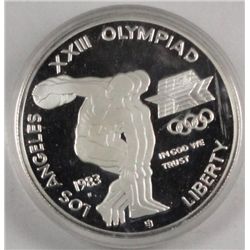 1983-S OLYMPICS PROOF SILVER DOLLAR