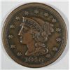 Image 1 : 1846 large cent XF NEAR PERFECT COLOR est $65-$75