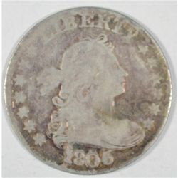 1806  Bust  quarter  ALL ORIGINAL VG  Most u see are heavily worn est $550-$600