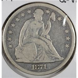 1871  Bust  $ G/VG    Est$230-$240