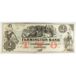 $2  Remainder note FARMINGTON BANK  NH  CU+ Est  $75-$100