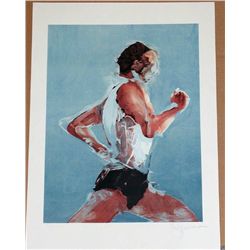 Steve Kuzma, The Jogger, Signed Lithograph