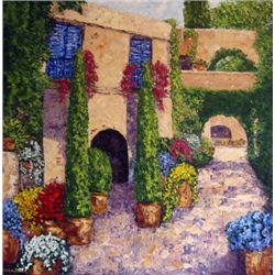 Wanda Kippenbrock, Mediterranean Retreat, Oil on Canvas