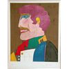 Image 1 : Richard Lindner, Profile, Signed Lithograph