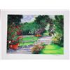 Image 1 : Raphael Robic, Park Bench, Signed Lithograph