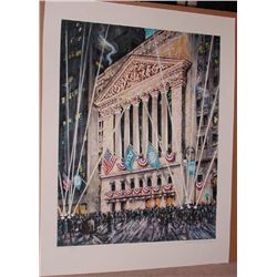 Kamil Kubik, NY Stock Exchange, Signed Serigraph