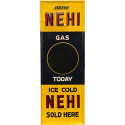 Drink Nehi "Gas Today" Tin Sign no. 1510, Colored - 15"