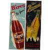 Image 1 : Lot Of 2 Embossed Tin Signs: