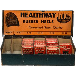 HEALTHWAY 10 Cent Cat's Paw Rubber Heels Counter Displa