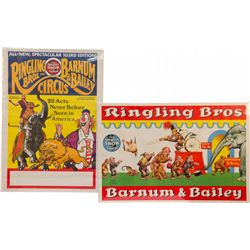 Lot Of 2 Original Vintage Ringling Bros. And Barnum & B