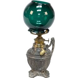 Early Ornate Pot Metal Counter Cigar Lighter