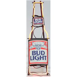 Bud Light Beer Neon Sign in Bottle Shape - 42"h