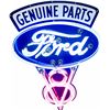 Image 1 : FORD Logo Contemporary Neon Sign "Genuine Parts", Blue