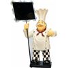 Image 1 : Molded Resin Figural Wine Chef Statue