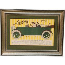 Early "The 1916 Overland" Magazine Advertisement - The
