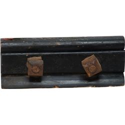 Railroad Rail Patent Model Inscribed "Jno. M. Winslow's