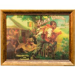 Black Watch Big Plug Tobacco Black Americana Paper