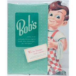 Original Bob's Big Boy Full-Size Cardboard Menu