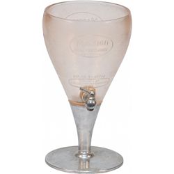 Mission Real Fruit Juice Embossed Glass Syrup/Juice