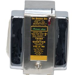 1 Cent "The Answer Box" Chrome Napkin Holder w/Napkin