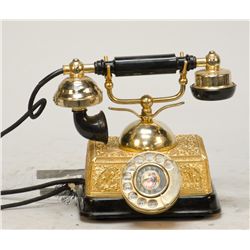 Vintage Ornate Rotary Dial French Style Telephone