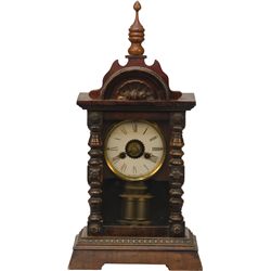 Early Wood Wall Or Mantle Clock