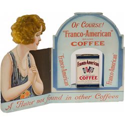 Vintage "Franco-American" Coffee Die-cut 3-D Cardboard