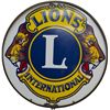 Image 1 : LIONS INTERNATIONAL Round Porcelain Sign