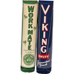 Lot Of 2 Store Tin Chewing Tobacco Display/Storage Wall