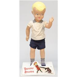Vintage Resin Buster Brown Figural Advertisement Displa