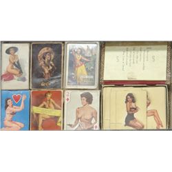 Lot Of 8 Vintage Nude Girlie Playing Card Sets