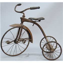 Vintage Metal Pedal Kids Tricycle c1930's