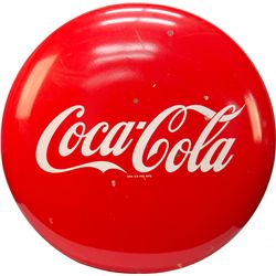 Coca Cola Porcelain Button Sign