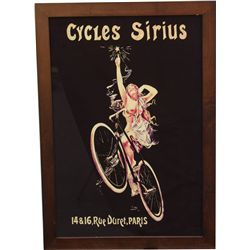 Cycles Sirius Paris Nude Bicycle Advertisement Print