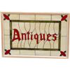 Image 1 : Antiques Stained, Leaded Glass Sign