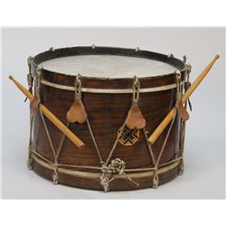 Early Wooden Marching Band Field Snare Drum