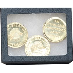 Lot Of 3 Planet Hollywood Ground Breaking Dec. 1996