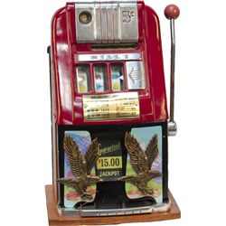 5 Cent Mills Novelty Hi-Top Jackpot Slot Machine c1952