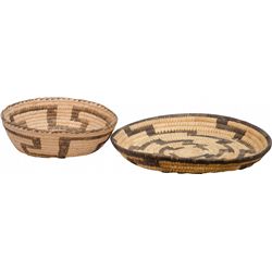 Lot Of 2 Southwest Indian Baskets