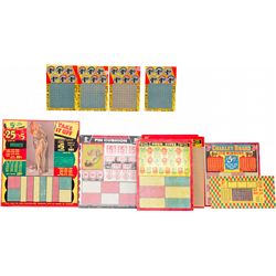 Lot Of 10 Misc. N.O.S. Punchboards