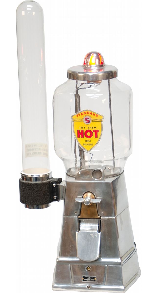 5 Cent "ASCO Hot Nut Vendor" Bulk Vending Machine c1946
